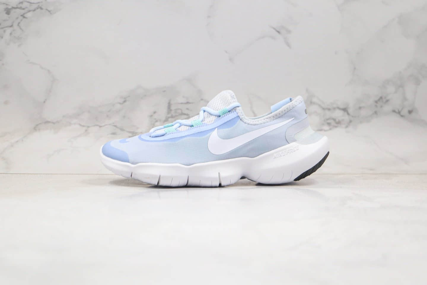 耐克NIKE FREE RN 5.0纯原版本赤足5.0缓震运动跑步鞋浅蓝色原盒原标原鞋开模一比一打造 货号:CJ0270-401