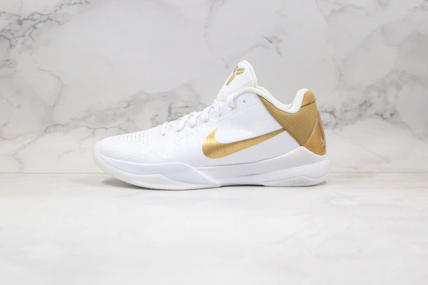 耐克Nike Kobe 5 PROTRO LAKERS纯原版本元年配色科比5代实战篮球鞋白金色内置碳板支持实战 (ID:39896) - 图片1