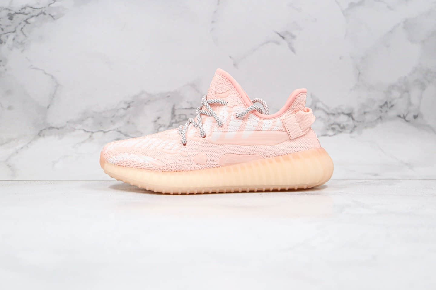 阿迪达斯adidas Yeezy Boost 350 V3纯原版本椰子350V3粉天使爆米花跑鞋原盒原标区别市面假爆版本 货号:FC9217