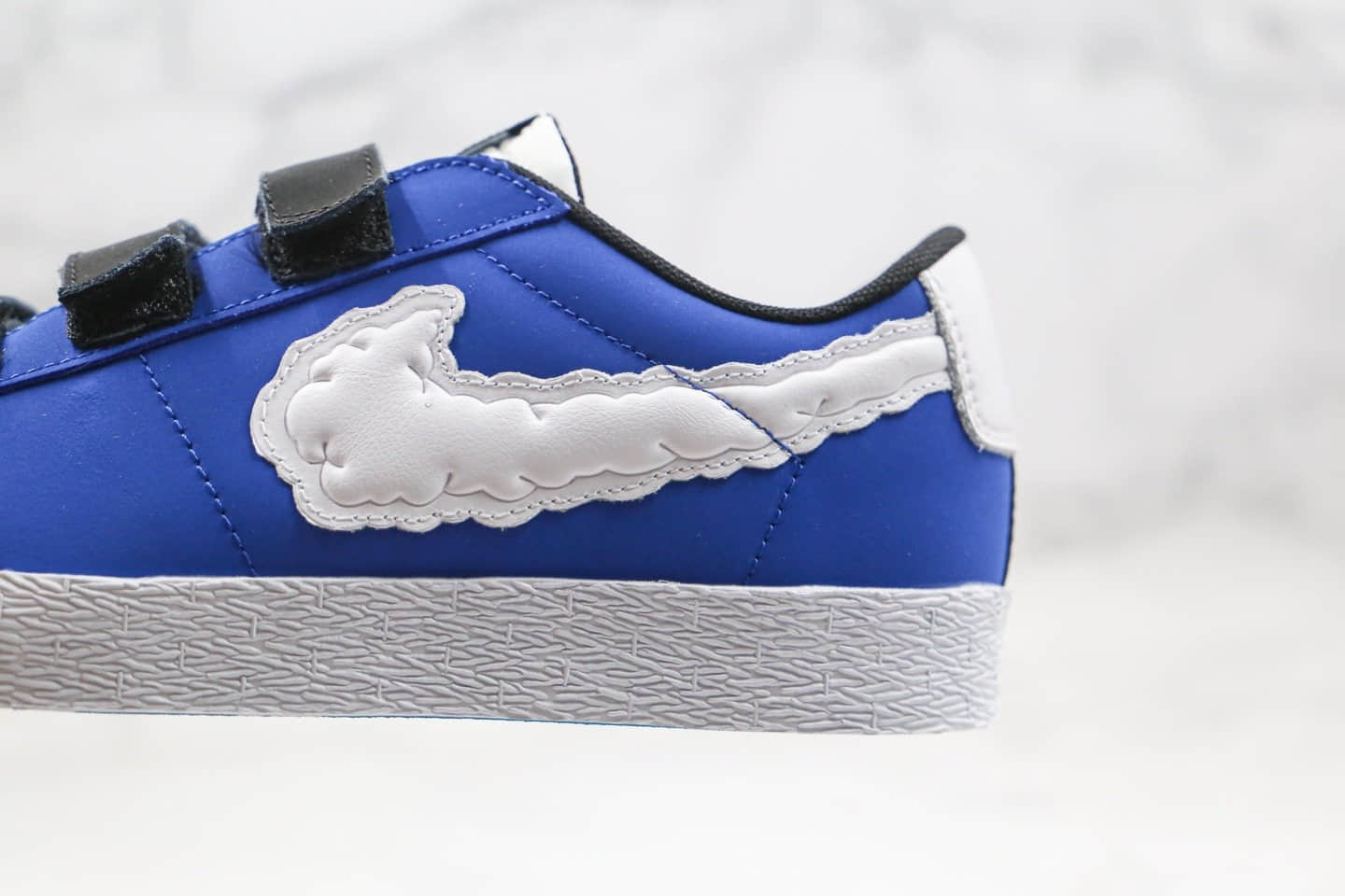 耐克Nike SB Blazer Low Heaven x Kevin Bradley联名款纯原版本低帮开拓者黑蓝色天空云朵魔术贴原盒原标 货号:CT4594-400