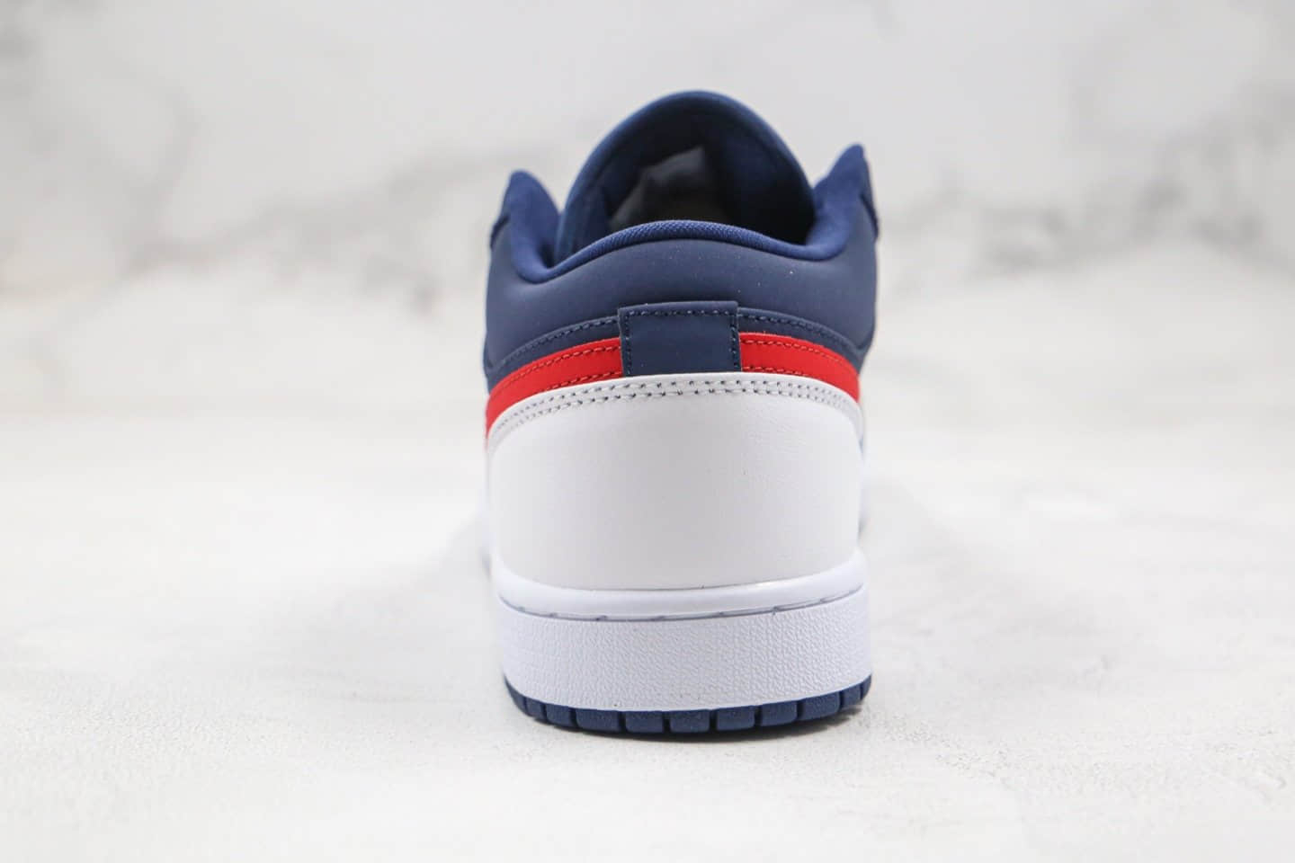 乔丹Air Jordan 1 Low纯原版本低帮AJ1爱国者蓝红白色内置气垫原档案数据开发 货号:CZ8454-400