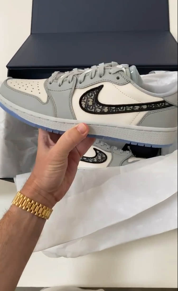 Dior x AJ1 Low开箱!绝对高规格! 货号:CN8608-002