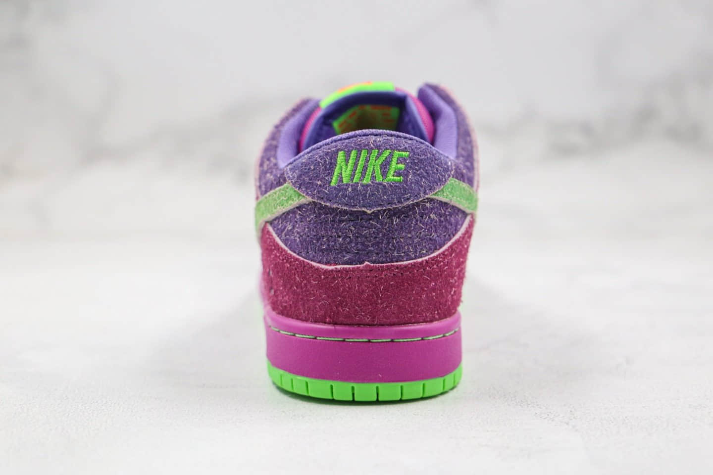 耐克Nike Dunk SB High Spectrum纯原版本低帮SB板鞋反转臭鼬紫绿色内置气垫原档案数据开发 货号:CW9971-500