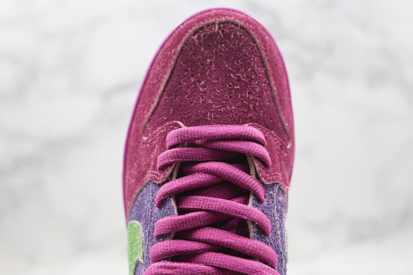 耐克Nike Dunk SB High Spectrum纯原版本低帮SB板鞋反转臭鼬紫绿色内置气垫原档案数据开发 货号:CW9971-500