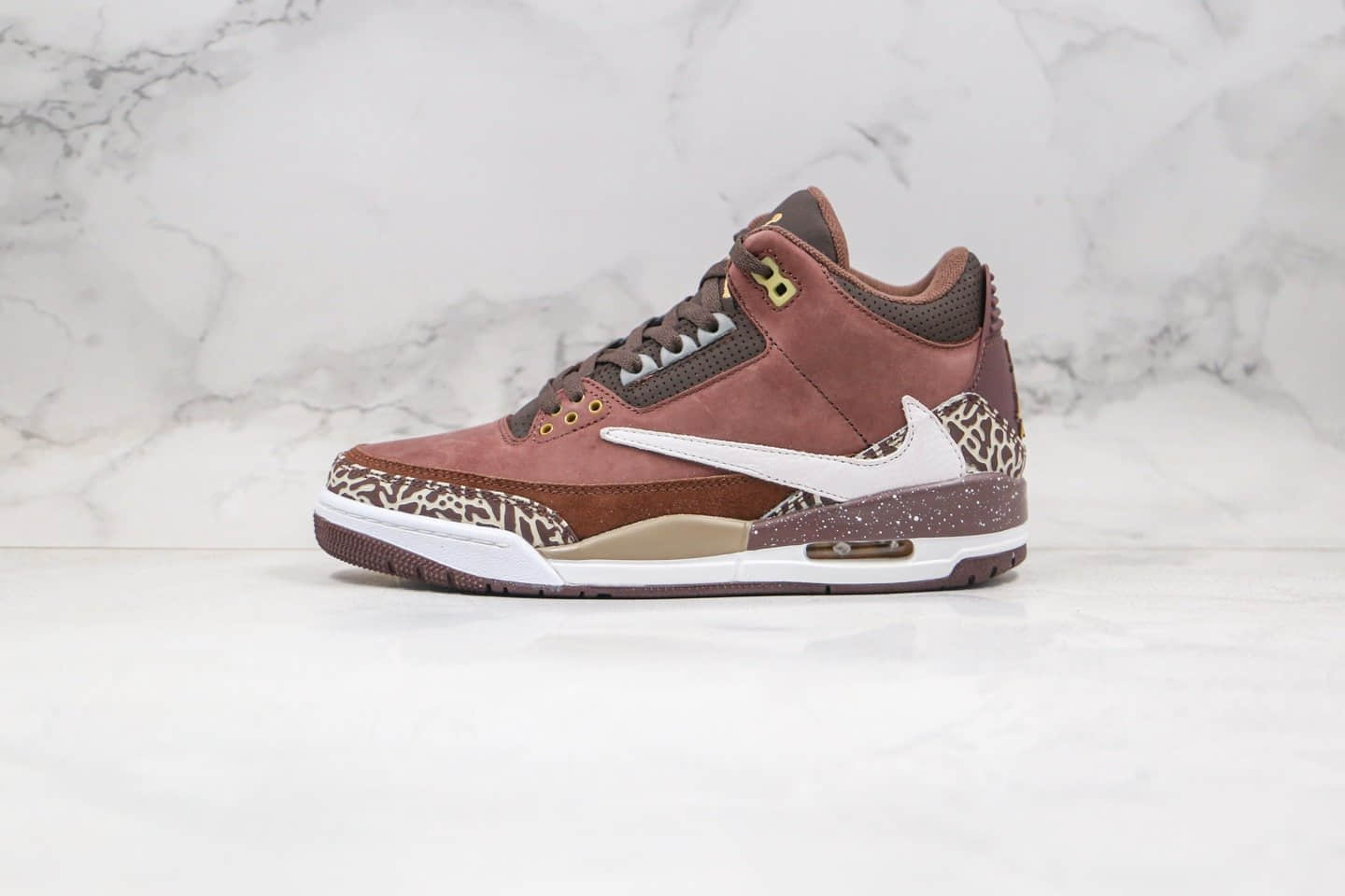 乔丹Air Jordan 3 Retro High OG纯原版本AJ3红棕倒钩原厂皮料区别市面一切版本 (ID:40717) - 图片1