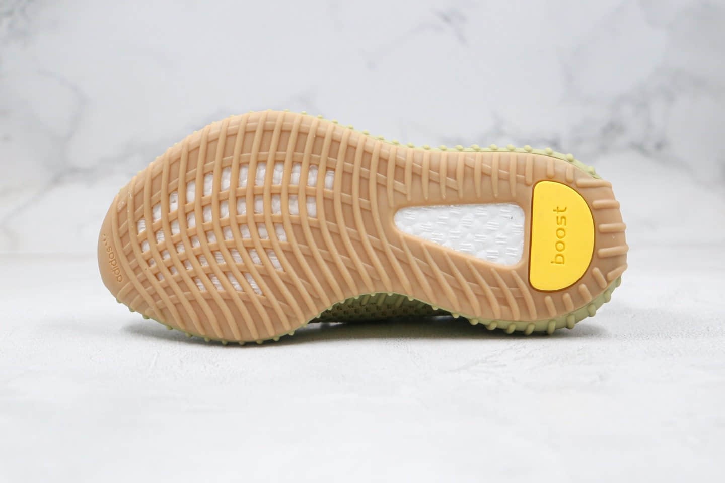 阿迪达斯adidas YEEZY BOOST 350 V2 Sulfur公司级版本椰子350v2硫磺抹茶配色爆米花跑鞋 货号:FY5346