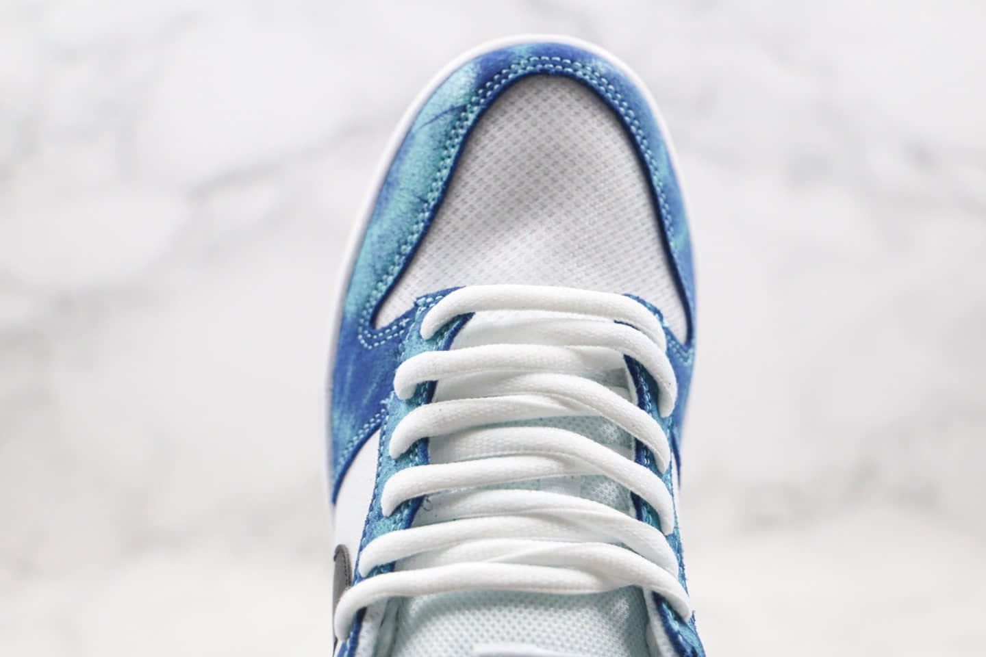 耐克Nike SB Dunk Low Pro公司级版本低帮SB板鞋白蓝扎染配色原盒原标 货号:CD0461-100