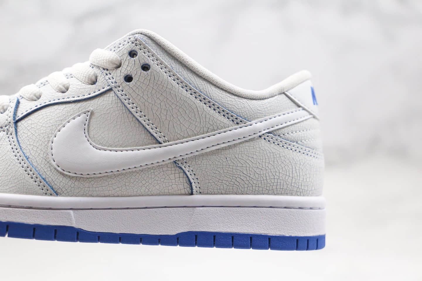 耐克NIKE SB DUNK LOW低帮SB DUNK纯原版本板鞋白蓝爆裂纹冰蓝青花瓷刮刮乐内置气垫原盒原标 货号:CJ6884-100