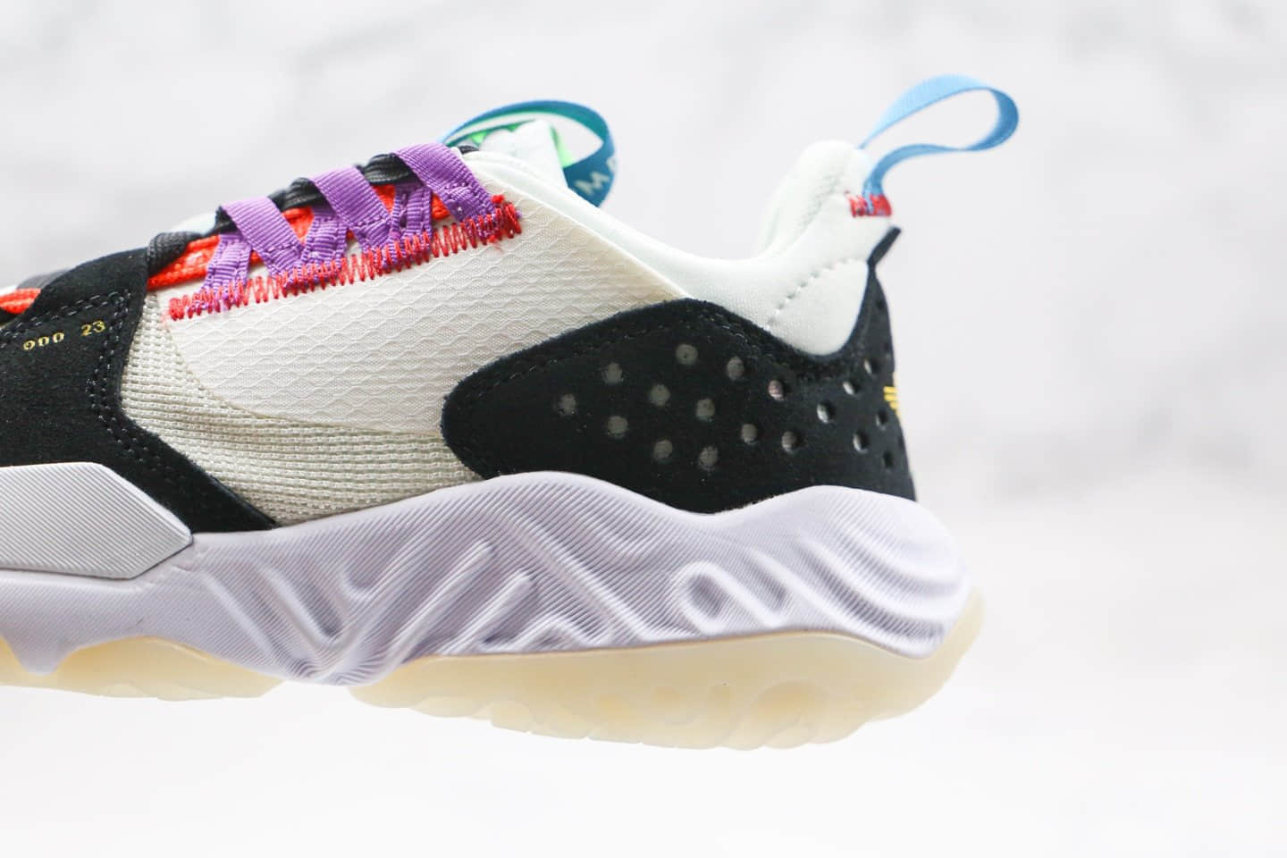 乔丹Air Jordan Delta SP React纯原版本低帮AJ火星老爹鞋米白黑紫色原盒原标 货号:CT1003-101