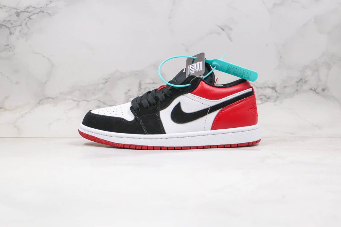 乔丹Air Jordan 1 Low纯原版本低帮AJ1黑红脚趾原鞋开模原厂皮料 (ID:41415) - 图片1