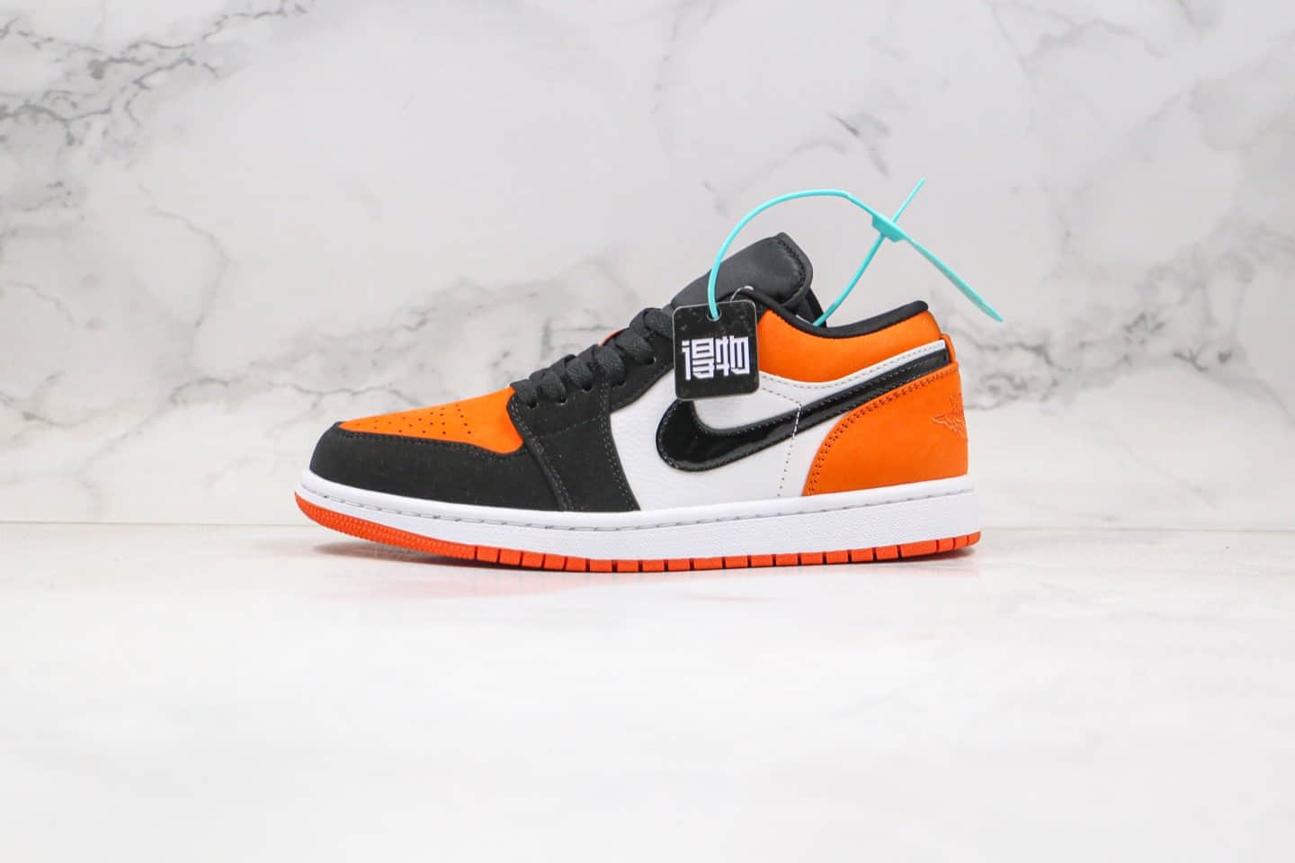 乔丹Air Jordan 1 Low “Shattered Backboard”纯原版本乔1低帮AJ1扣碎黑白橙色全网最高版本 (ID:41431) - 图片1