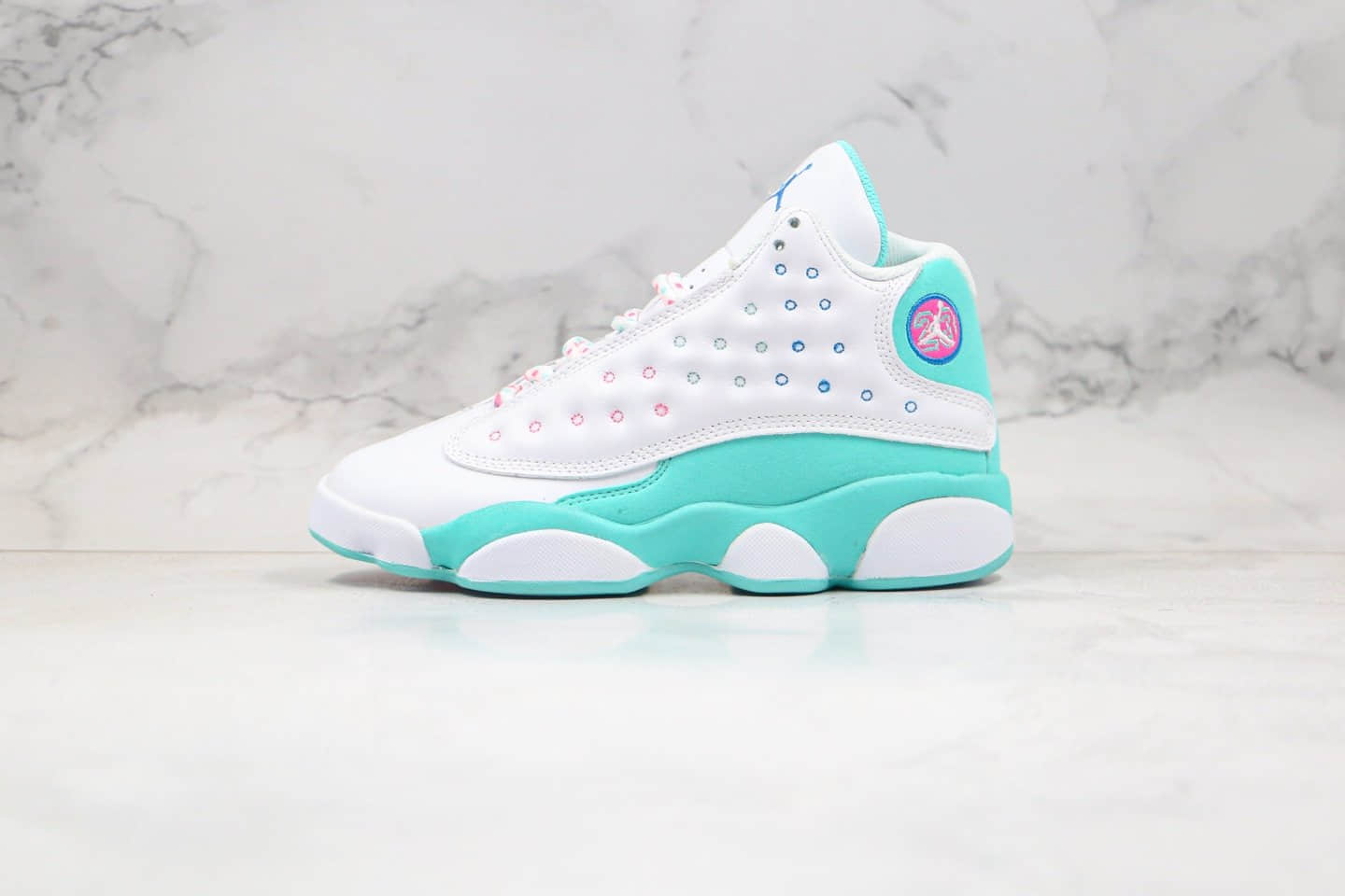 乔丹Air Jordan 13 GS “Aurora Green”公司级版本AJ13湖水绿原底原面正确版型 货号:439358-100