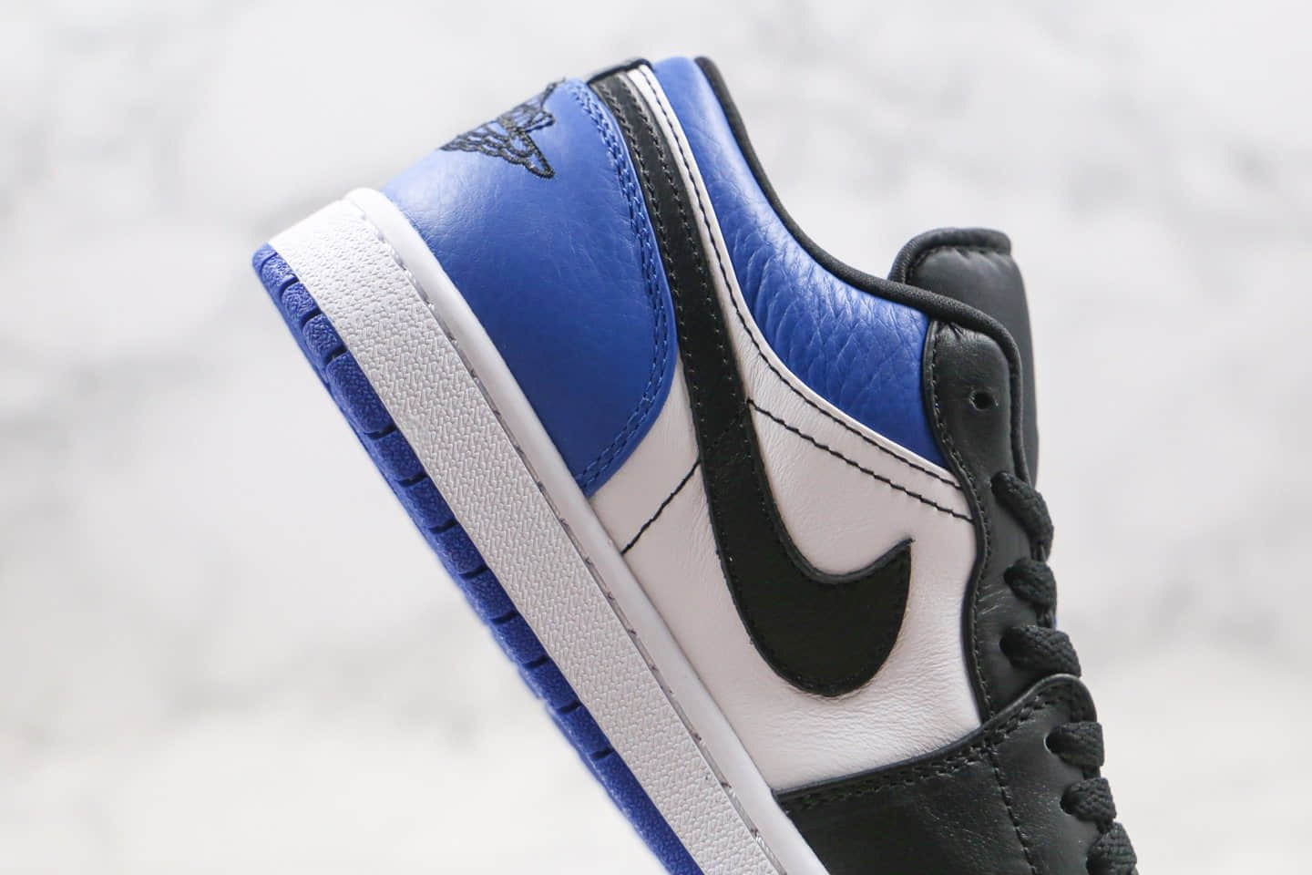 乔丹Air Jordan 1 Low纯原版本低帮AJ1皇家蓝黑蓝脚趾内置气垫原盒原标 货号:CQ9446-400