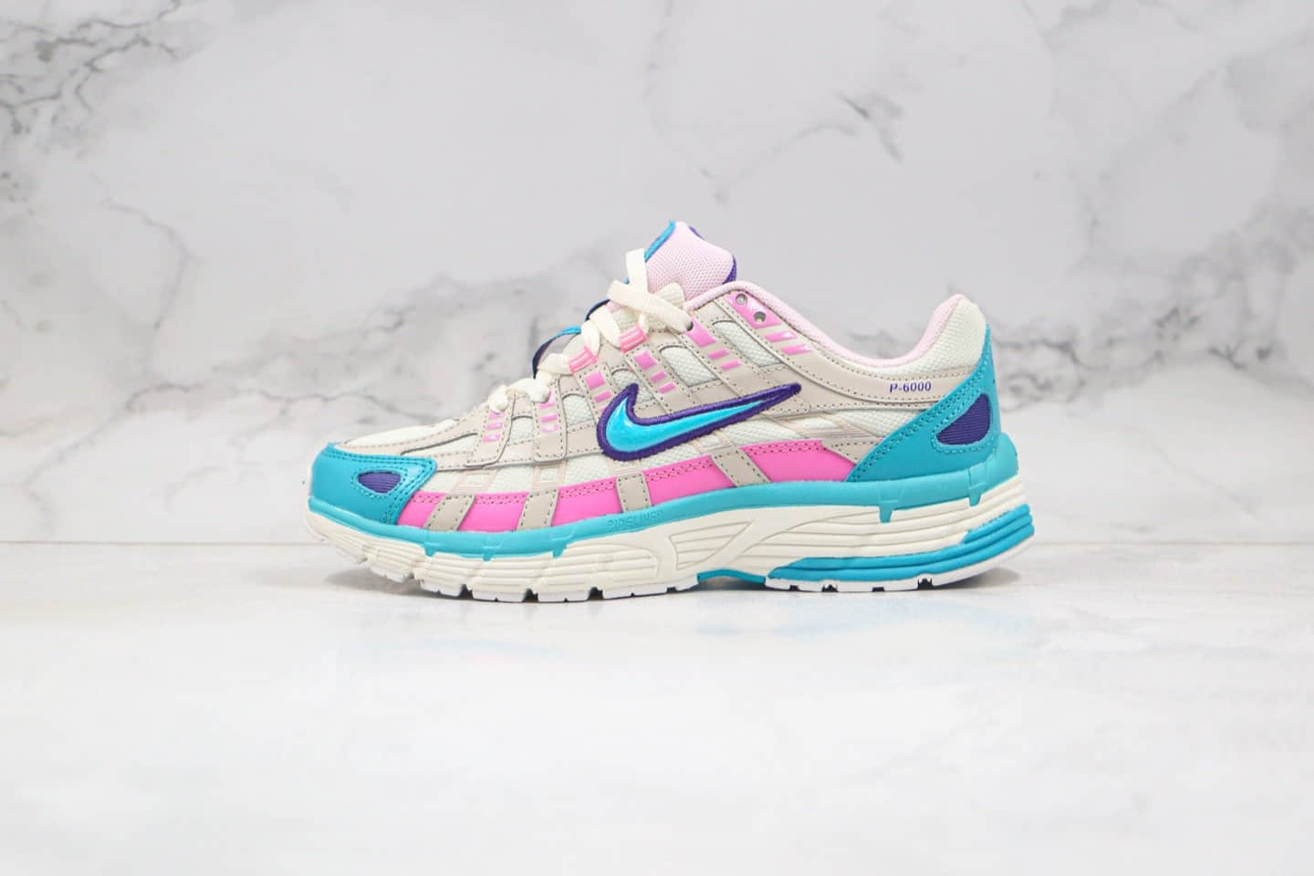 耐克Nike P-6000纯原版本复古运动老爹鞋粉蓝色原楦头纸板打造原盒原标 货号:CK2961-031