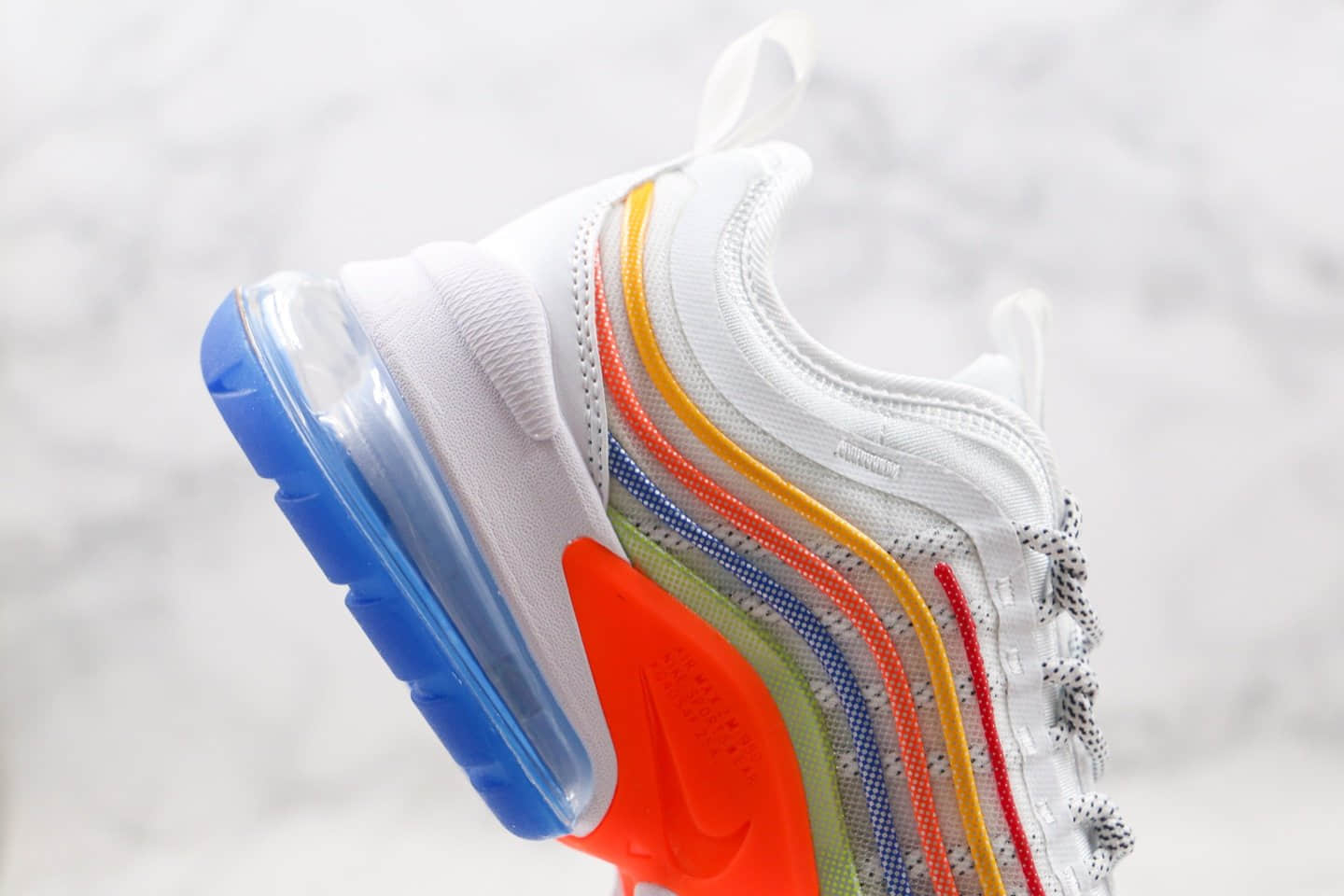 耐克Nike Air Max Zoom 950 Af1-TYpe 950纯原版本超跑系列max950彩虹色内置真实气垫原档案数据开发 货号:CJ6700-200