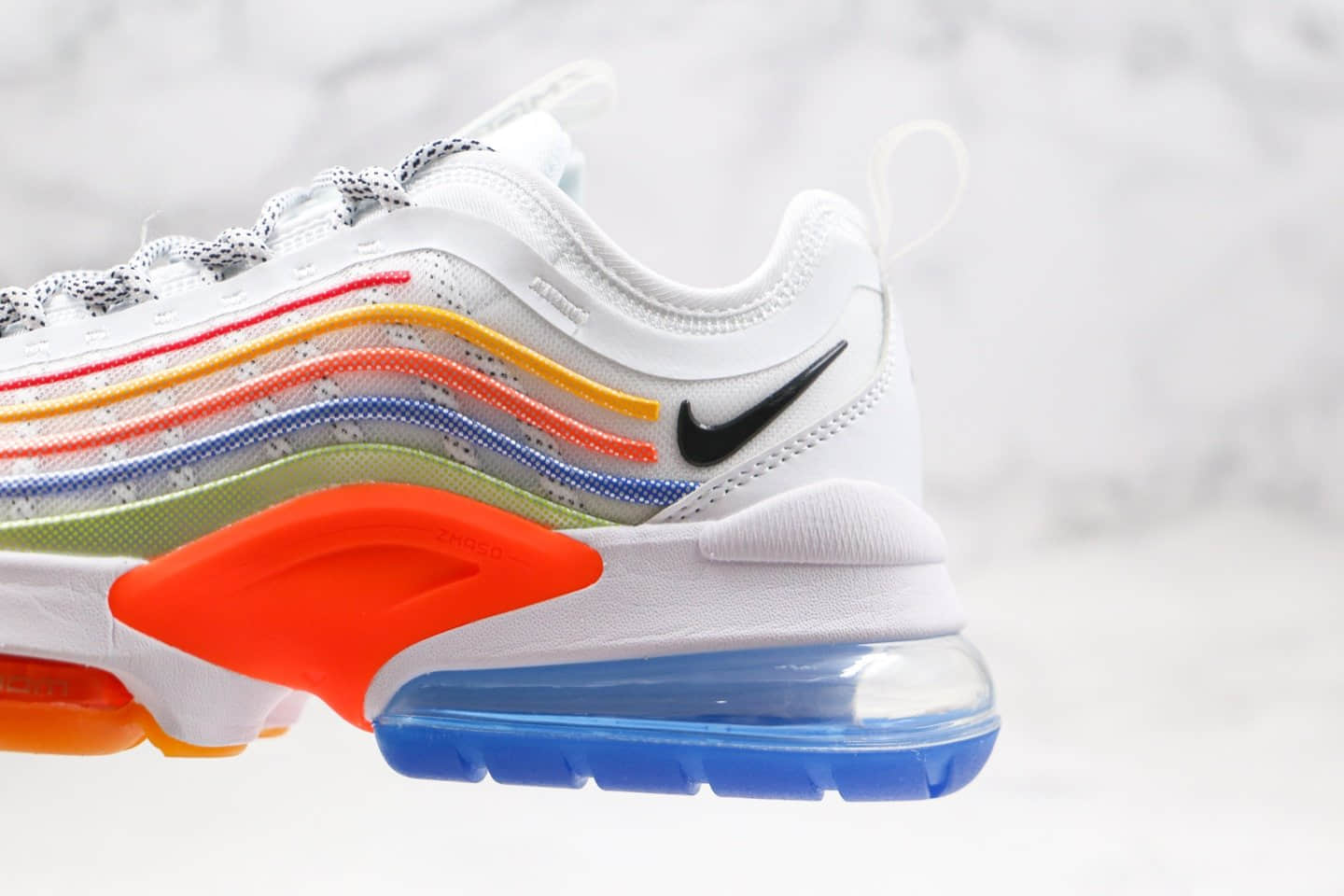 耐克Nike Air Max Zoom 950 Af1-TYpe 950纯原版本超跑系列max950彩虹色内置真实气垫原档案数据开发 货号:CJ6700-200