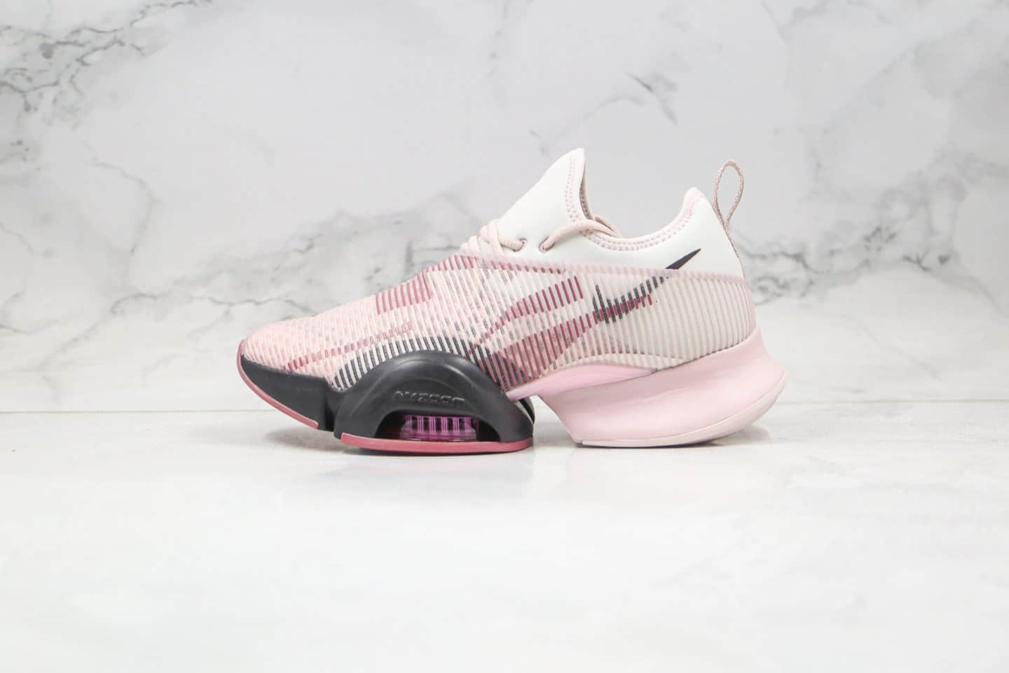 耐克Nike Air Zoom SuperRep纯原版本轻量弓形运动慢跑鞋藕粉罗兰紫气垫鞋内置真实气垫 货号:BQ7043-665