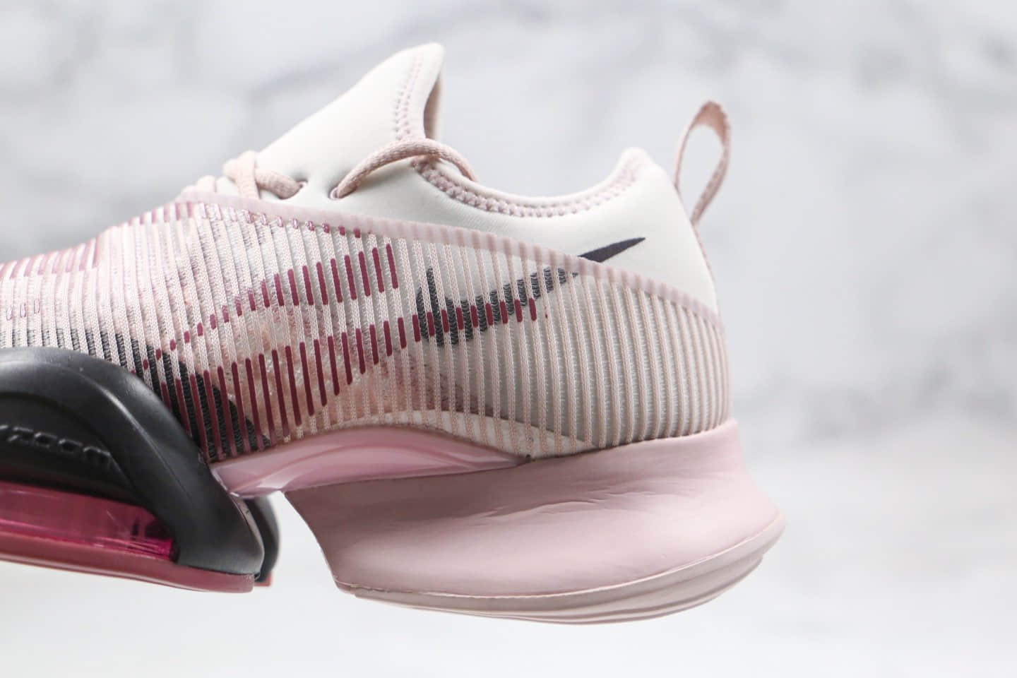 耐克Nike Air Zoom SuperRep纯原版本轻量弓形运动慢跑鞋藕粉罗兰紫气垫鞋内置真实气垫 货号:BQ7043-665