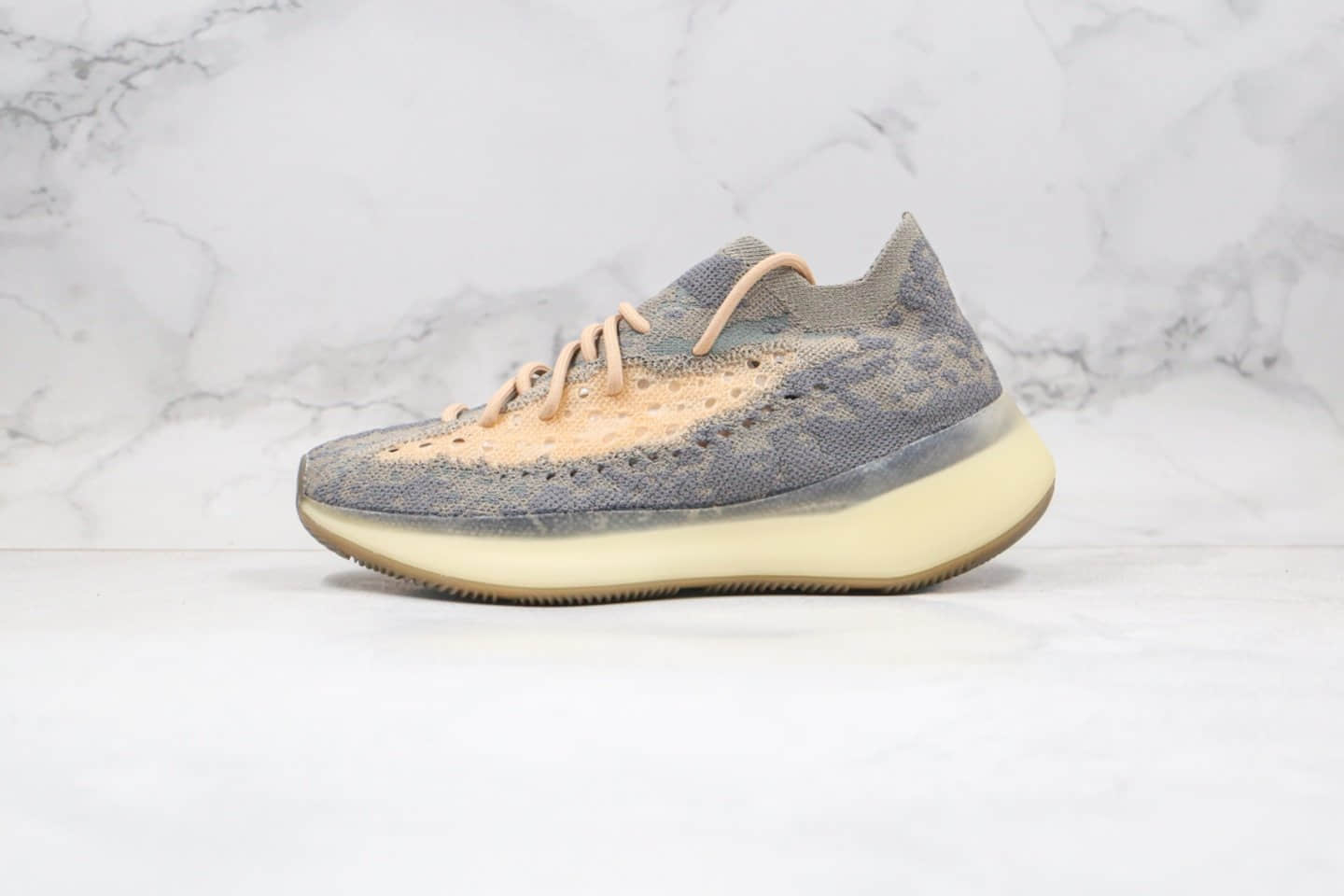 阿迪达斯Adidas YEEZY 380 Boost Mist纯原版本椰子380棕色满天星爆米花跑鞋原楦头纸板打造正确巴斯夫大底 (ID:41669) - 图片1