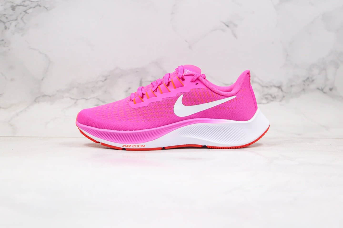 耐克NIKE AIR ZOOM PEGASUS 37X纯原版本登月37代马拉松跑步鞋粉色原盒原标区别市面通货版本 货号:BQ9647-600