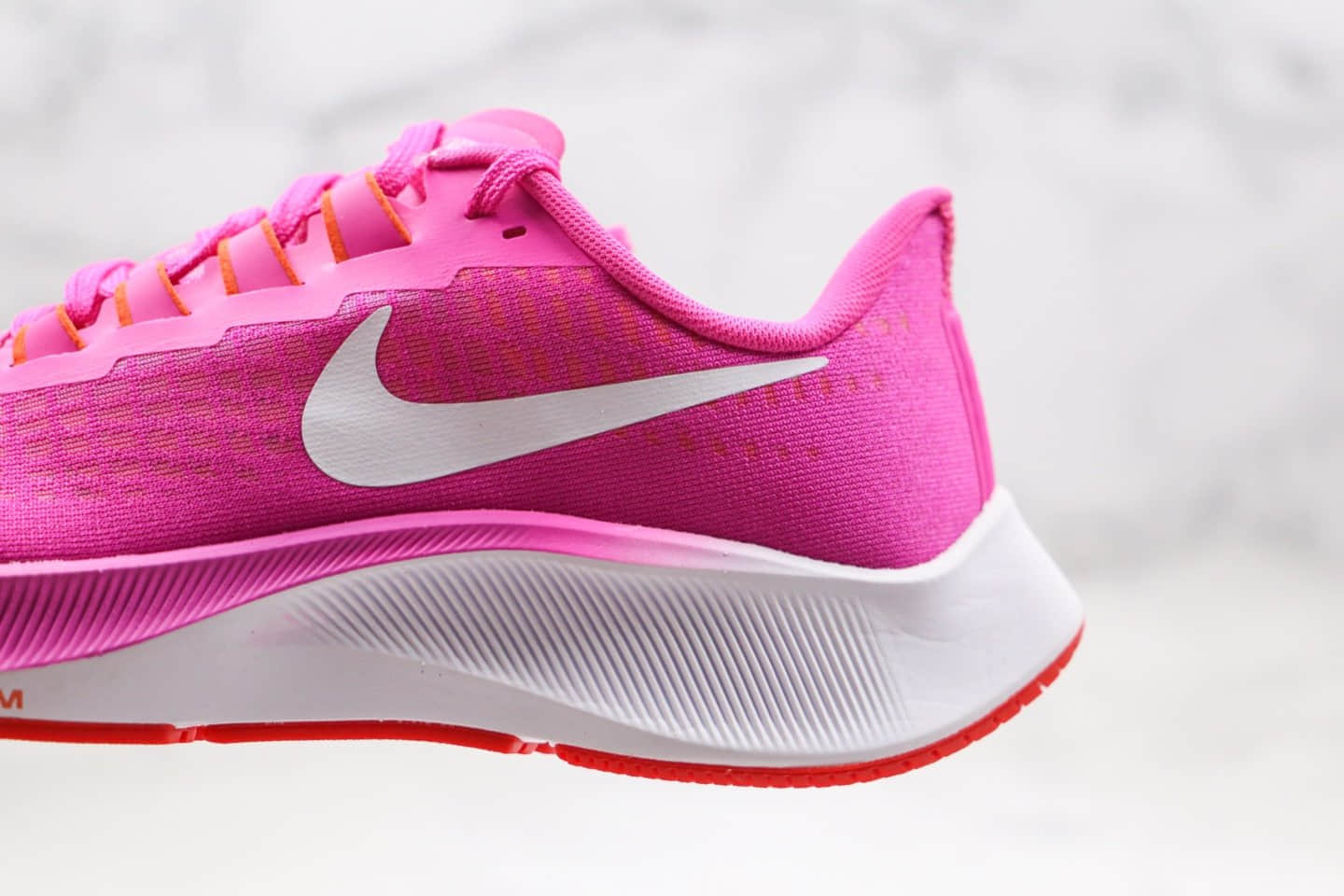 耐克NIKE AIR ZOOM PEGASUS 37X纯原版本登月37代马拉松跑步鞋粉色原盒原标区别市面通货版本 货号:BQ9647-600