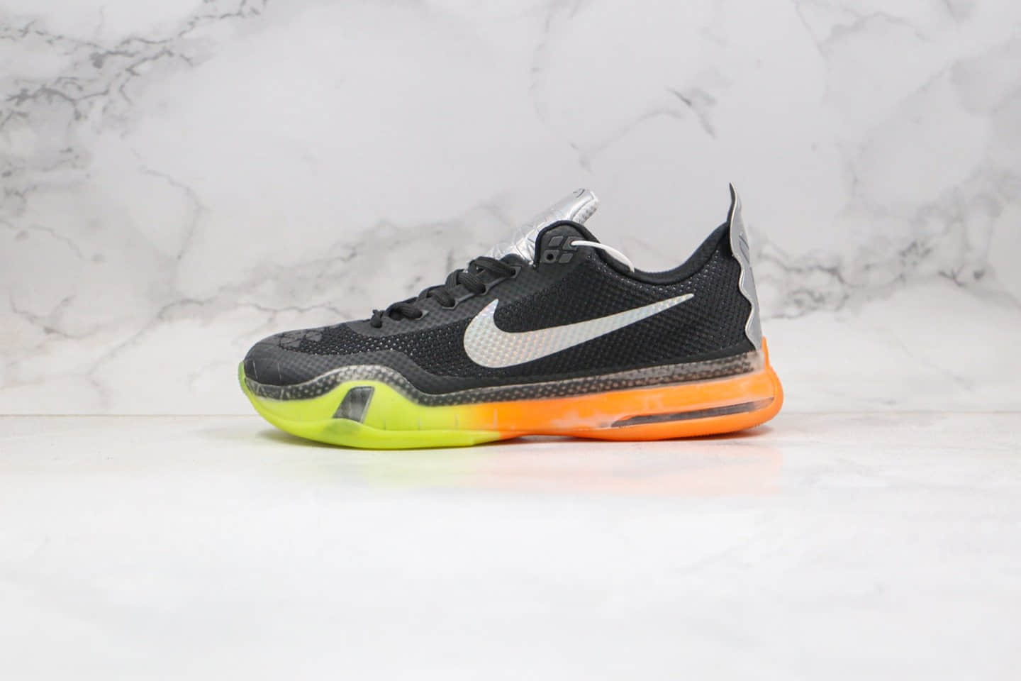 耐克NIKE Kobe X EP 10纯原版本科比十代篮球鞋黑橙色原鞋开模一比一打造 货号:742546-097