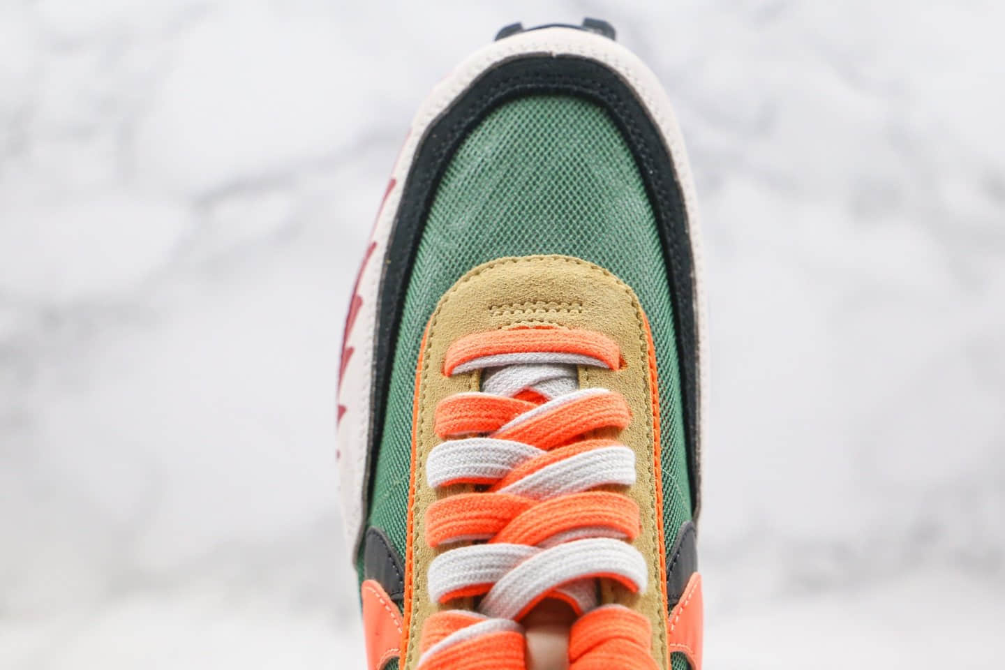 耐克Nike LDWaffle x Sacai纯原版本联名款华夫走秀鞋鲨鱼橙绿色原档案数据开发 货号:BV0073-081