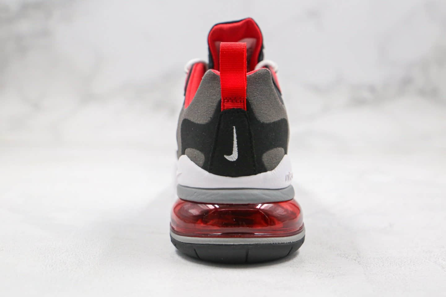 耐克Nike Air Max 270 React BAUHAUS纯原版本半掌气垫Max270灰红色气垫鞋原楦头纸板打造 货号:CI3866-002