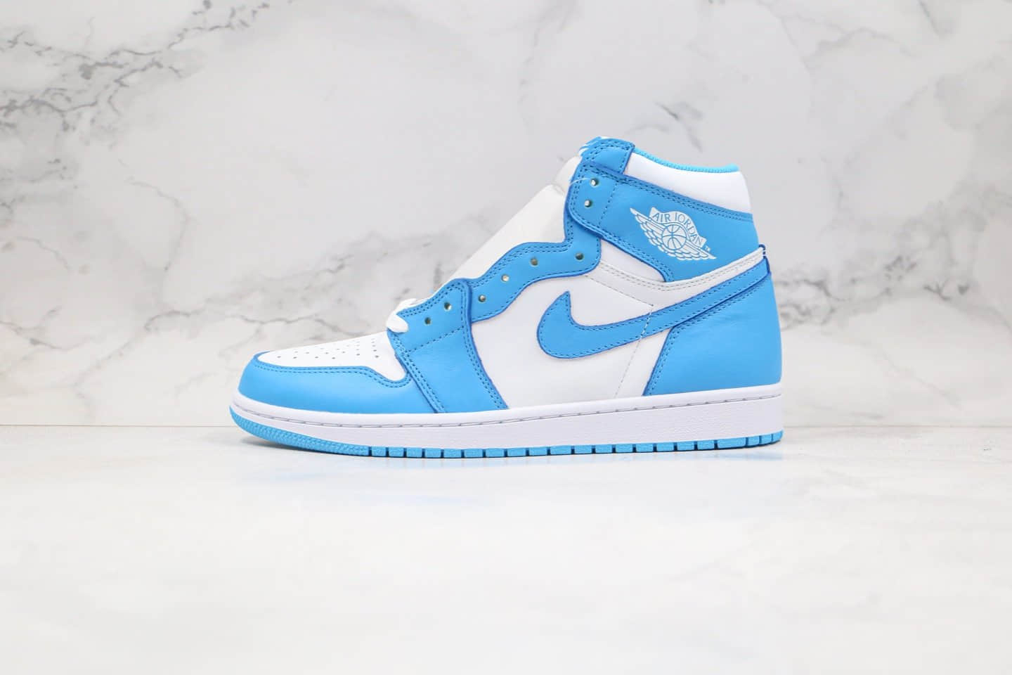 乔丹Air Jordan 1 Retro High OG UNC纯原版本高帮AJ1北卡蓝元年配色正确后跟定型原楦头纸板打造 (ID:42100) - 图片1