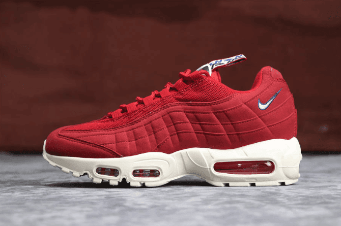 Nike Air Max 95 TT酒红 耐克公司级95系列子弹串标内置大酒红气垫 货号:AJ1844-600