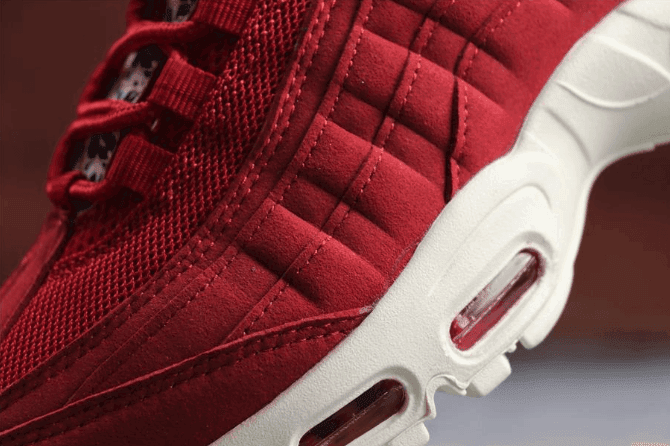Nike Air Max 95 TT酒红 耐克公司级95系列子弹串标内置大酒红气垫 货号:AJ1844-600
