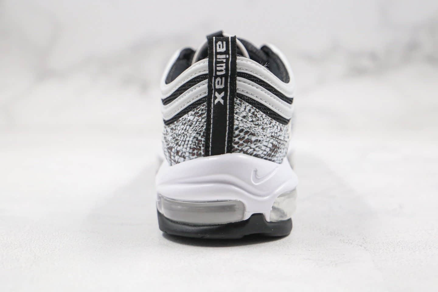 耐克Nike Air Max 97纯原版本子弹头Max97全掌气垫黑白蛇纹内置气垫 货号:CT1549-001