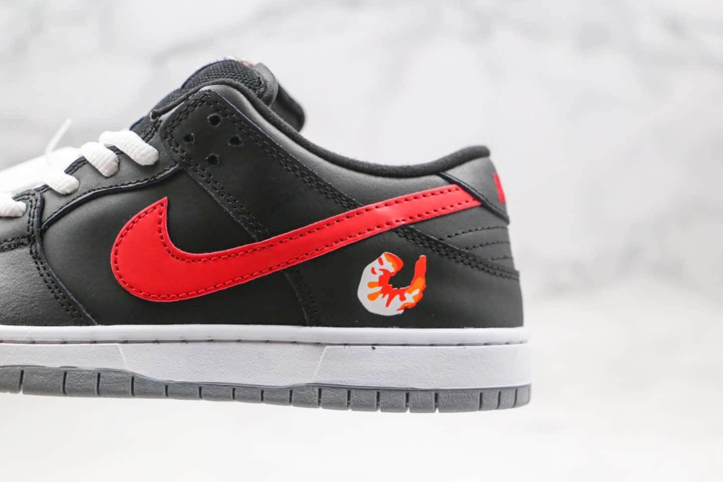耐克Nike Dunk SB Low Shrimp纯原版本低帮板鞋黑红烤虾官方同步细节 货号:313170-060