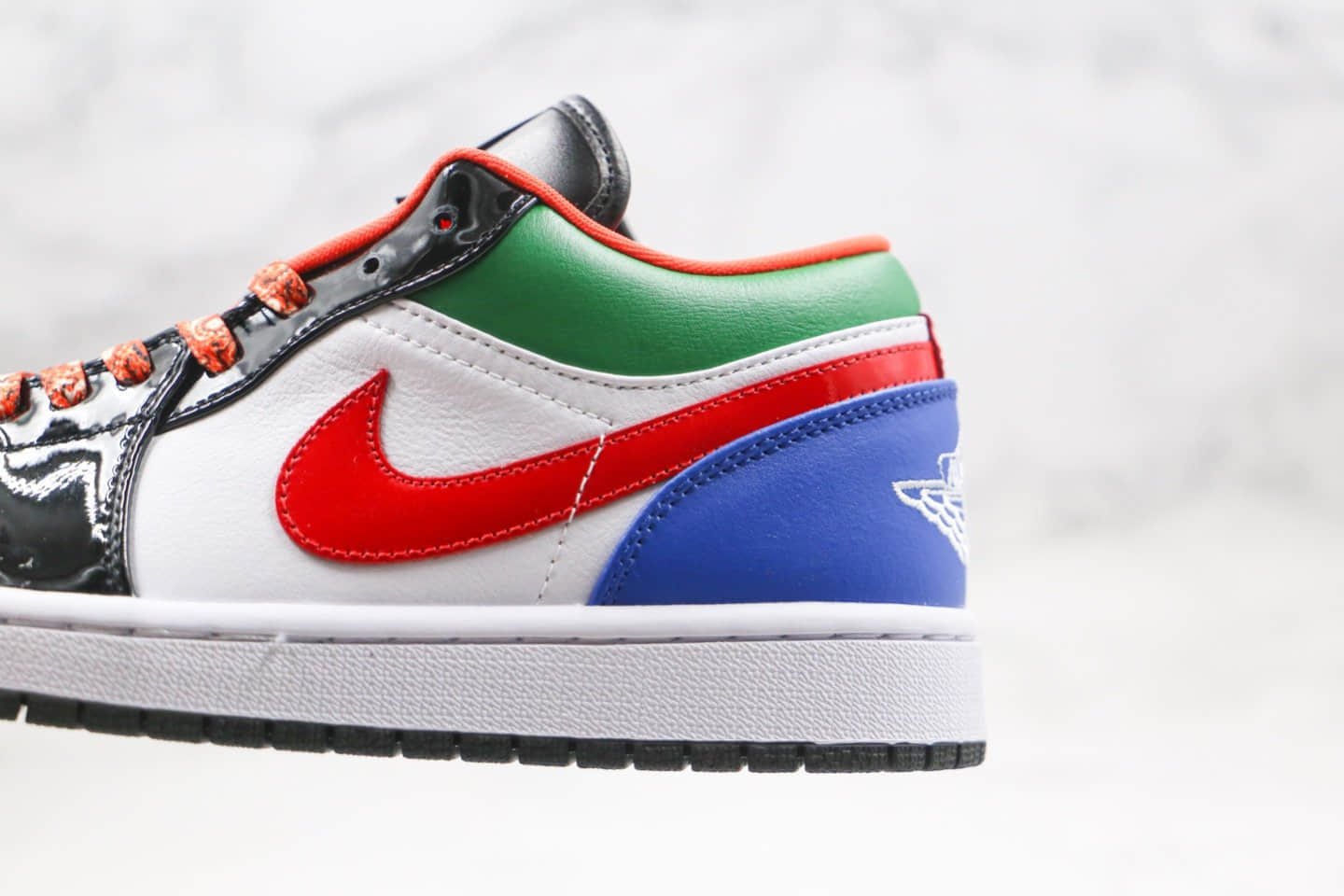 乔丹Air Jordan 1 Low纯原版本低帮AJ1多色拼接原装头层内置气垫 货号:CZ4776-101