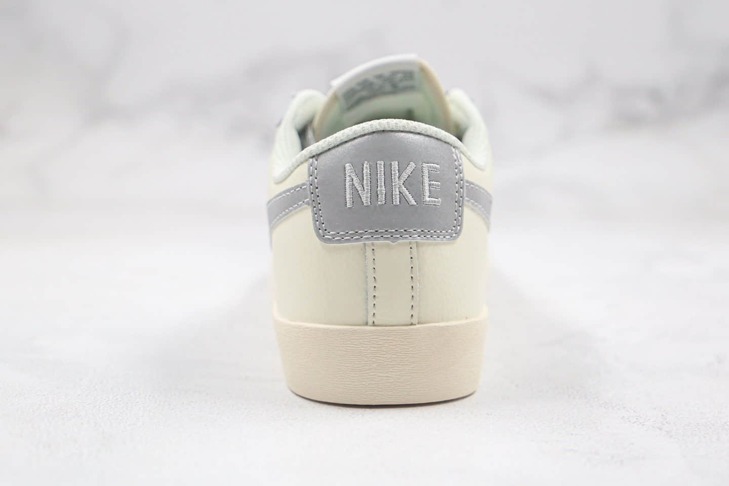 耐克Nike Blazer Low纯原版本低帮开拓者3M反光米白灰色皮面区别市面通货版本 货号:CK6924-101