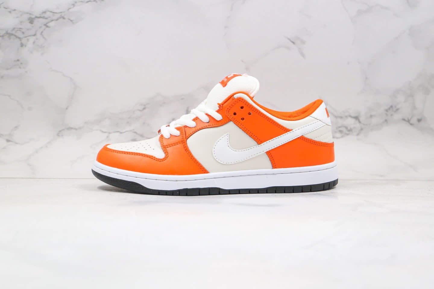 耐克Nike SB Dunk Low纯原版本低帮板鞋米白橙色原楦原纸板开发 货号:BQ6817-806