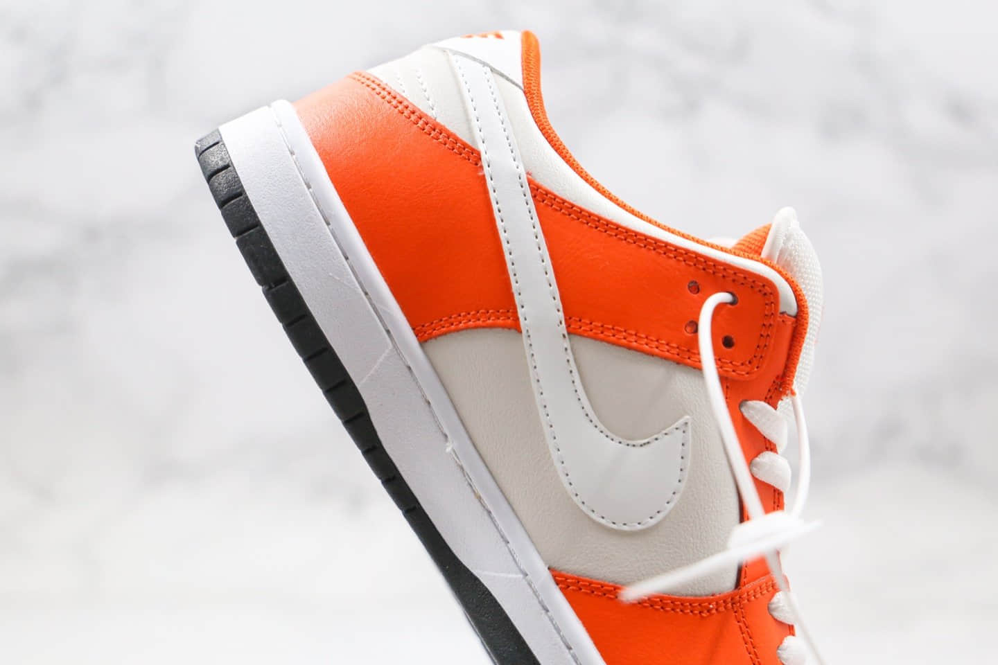 耐克Nike SB Dunk Low纯原版本低帮板鞋米白橙色原楦原纸板开发 货号:BQ6817-806
