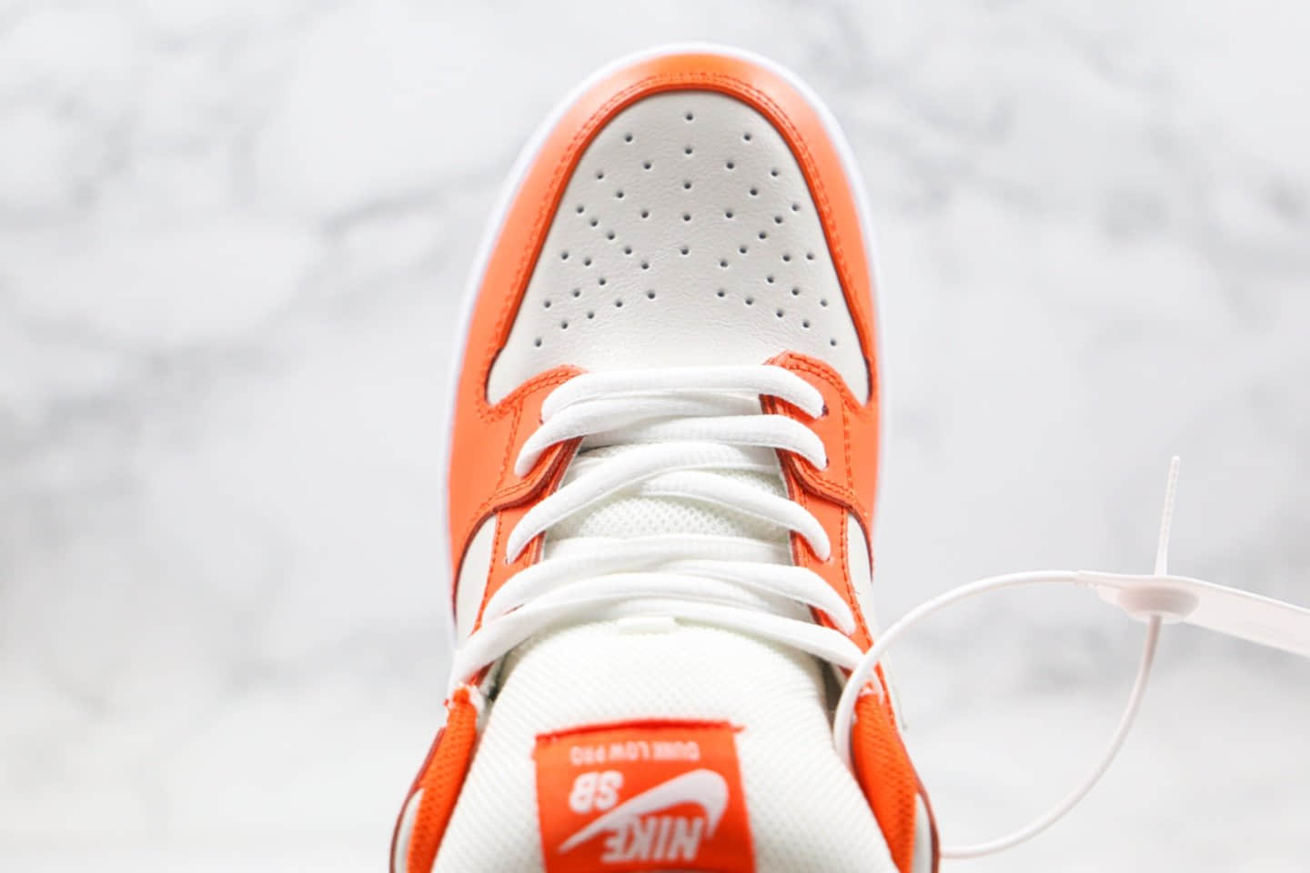 耐克Nike SB Dunk Low纯原版本低帮板鞋米白橙色原楦原纸板开发 货号:BQ6817-806