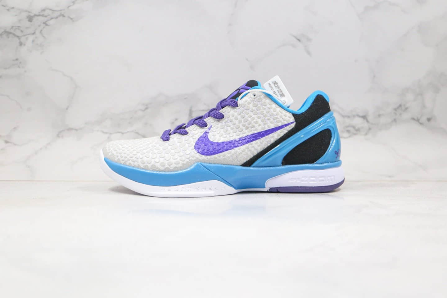 耐克Nike Zoom Kobe VI纯原版本科比6代蓝色波点鱼鳞纹配色内置真实碳板加持支持实战 (ID:42996) - 图片1