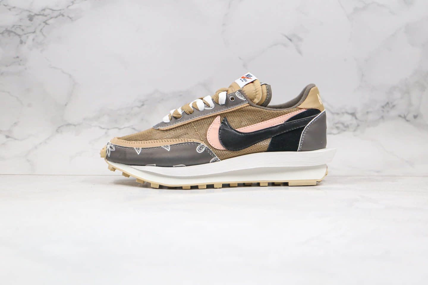 耐克Sacai x Nike LVD Waffle Daybreak纯原版本联名走秀款华夫跑鞋腰果花原盒正确钢印 货号:BV5053-001