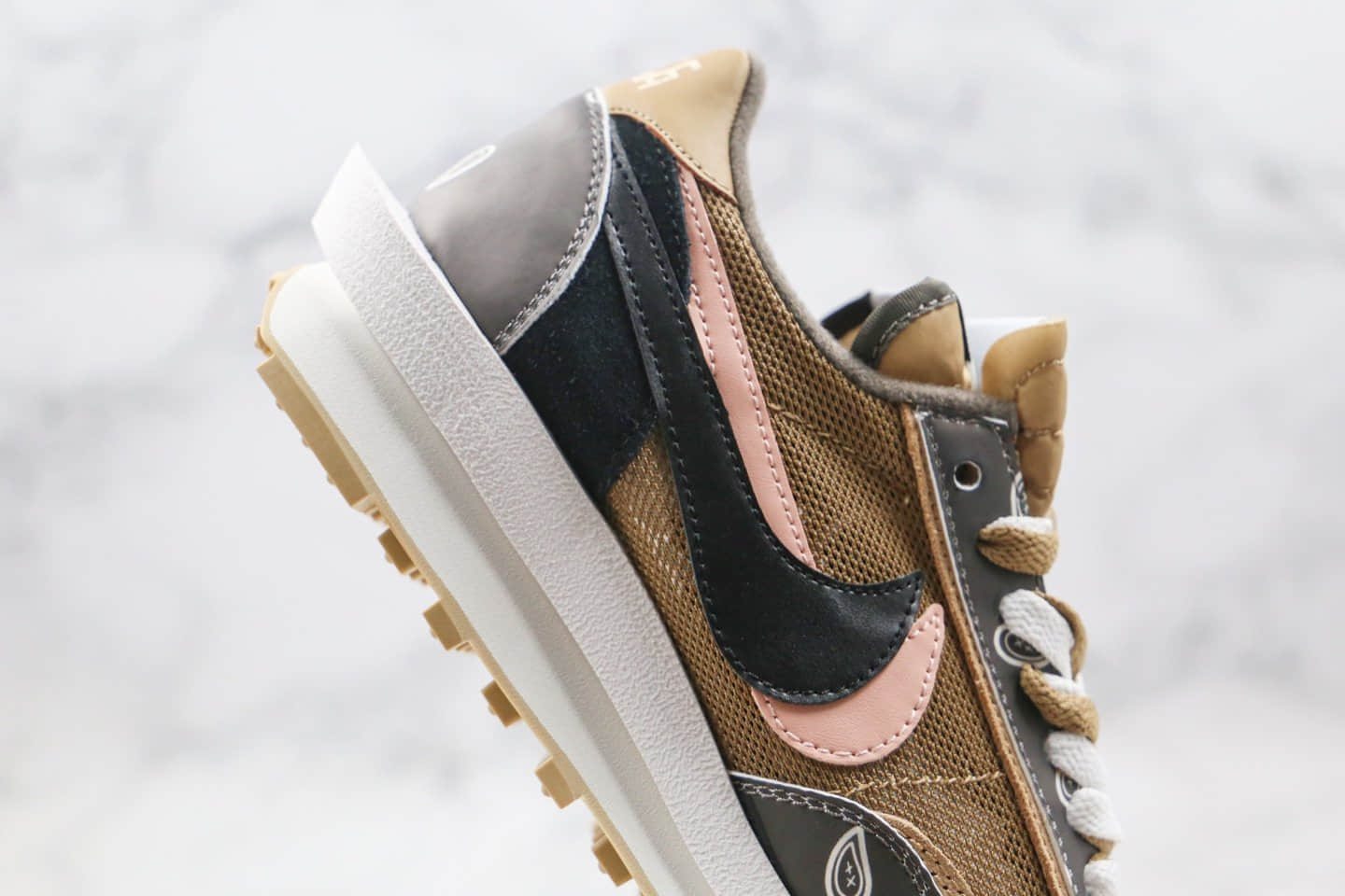 耐克Sacai x Nike LVD Waffle Daybreak纯原版本联名走秀款华夫跑鞋腰果花原盒正确钢印 货号:BV5053-001