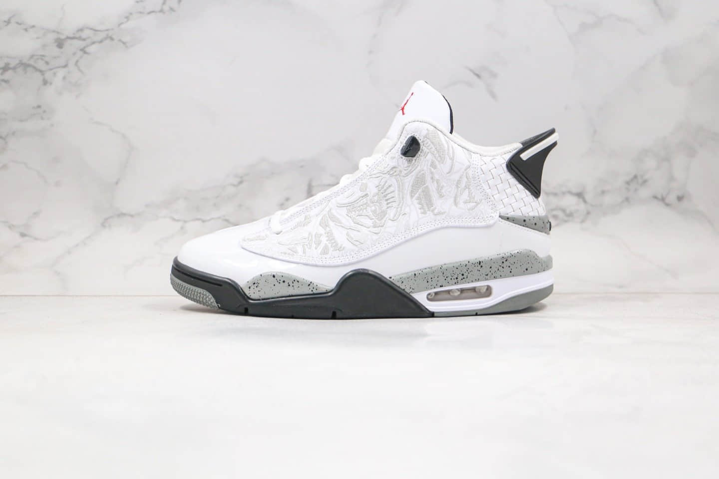 乔丹Air Jordan Dub Zero White Cement纯原版本气垫篮球鞋白黑色白水泥原档案数据开发 货号:311046-105