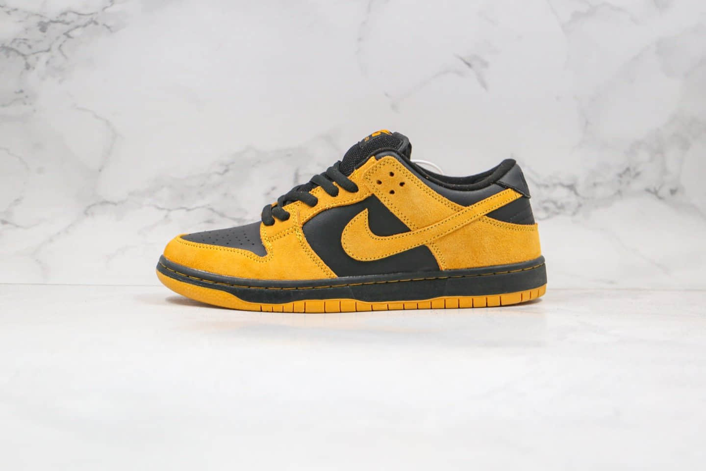 耐克Nike Dunk Low Pro 2020版纯原版本低帮SB DUNK板鞋黑黄色内置气垫 货号:304292-706