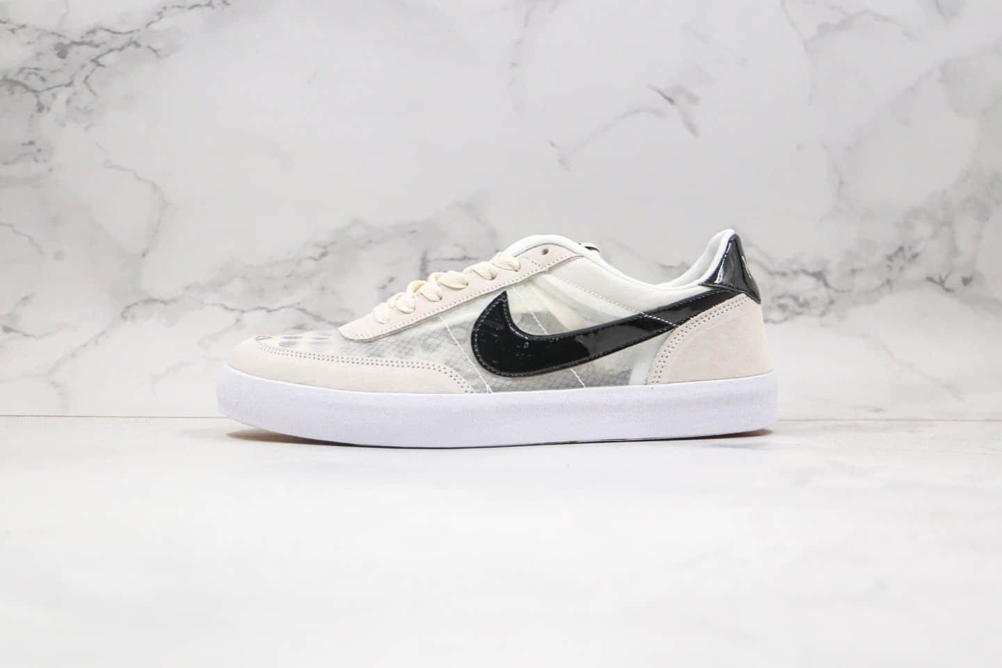 耐克Nike Killshot II MESH纯原版本低帮SB板鞋冰丝网纱白黑色原档案数据开发 货号:432997-021