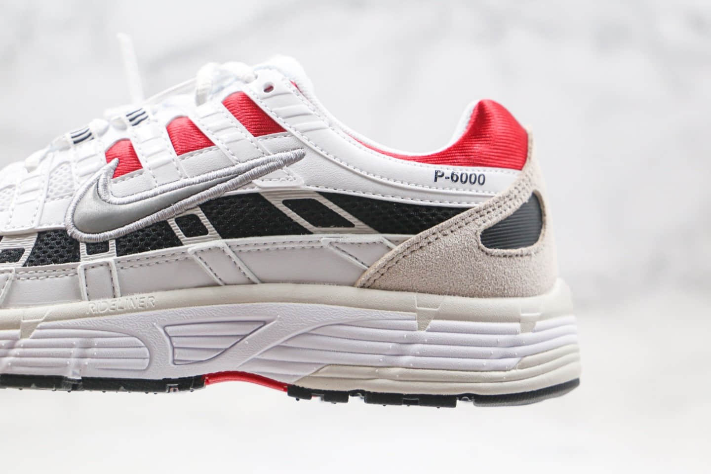 耐克Nike P-6000纯原版本复古科技个性老爹鞋白黑红色原盒原标 货号:CV3038-100