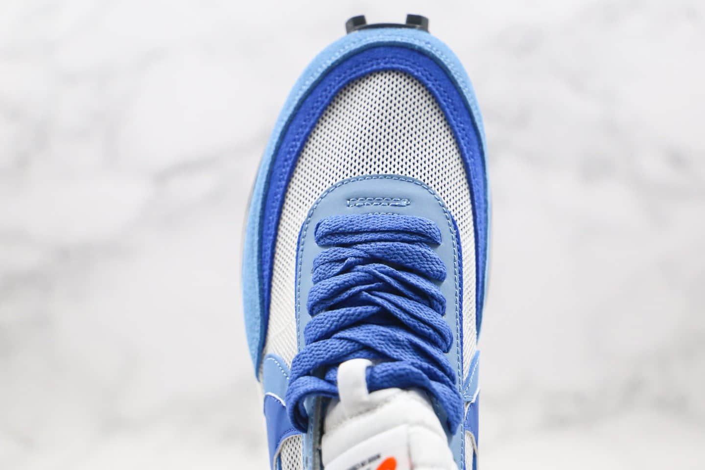 耐克Nike LVD Waffle Daybreak x Sacai联名款纯原版本低帮华夫走秀鞋白蓝色原楦头纸板打造原盒原标 货号:BV2552-401