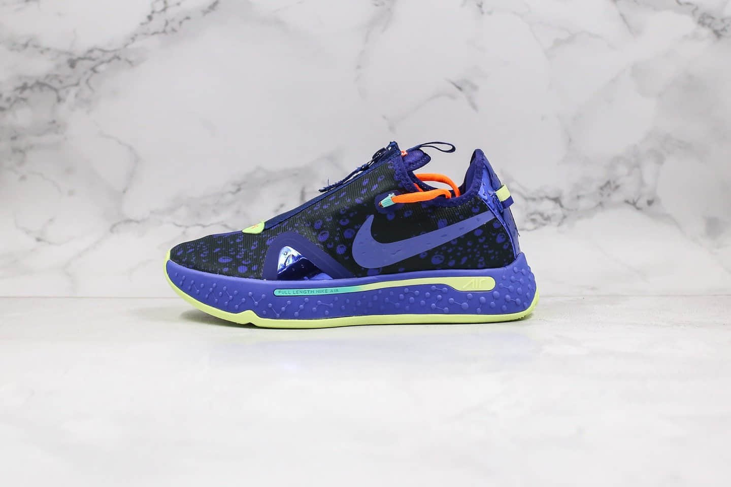 耐克Nike PG 4 EP纯原版本保罗乔治四代篮球鞋黑蓝色内置气垫支持实战 (ID:43813) - 图片1