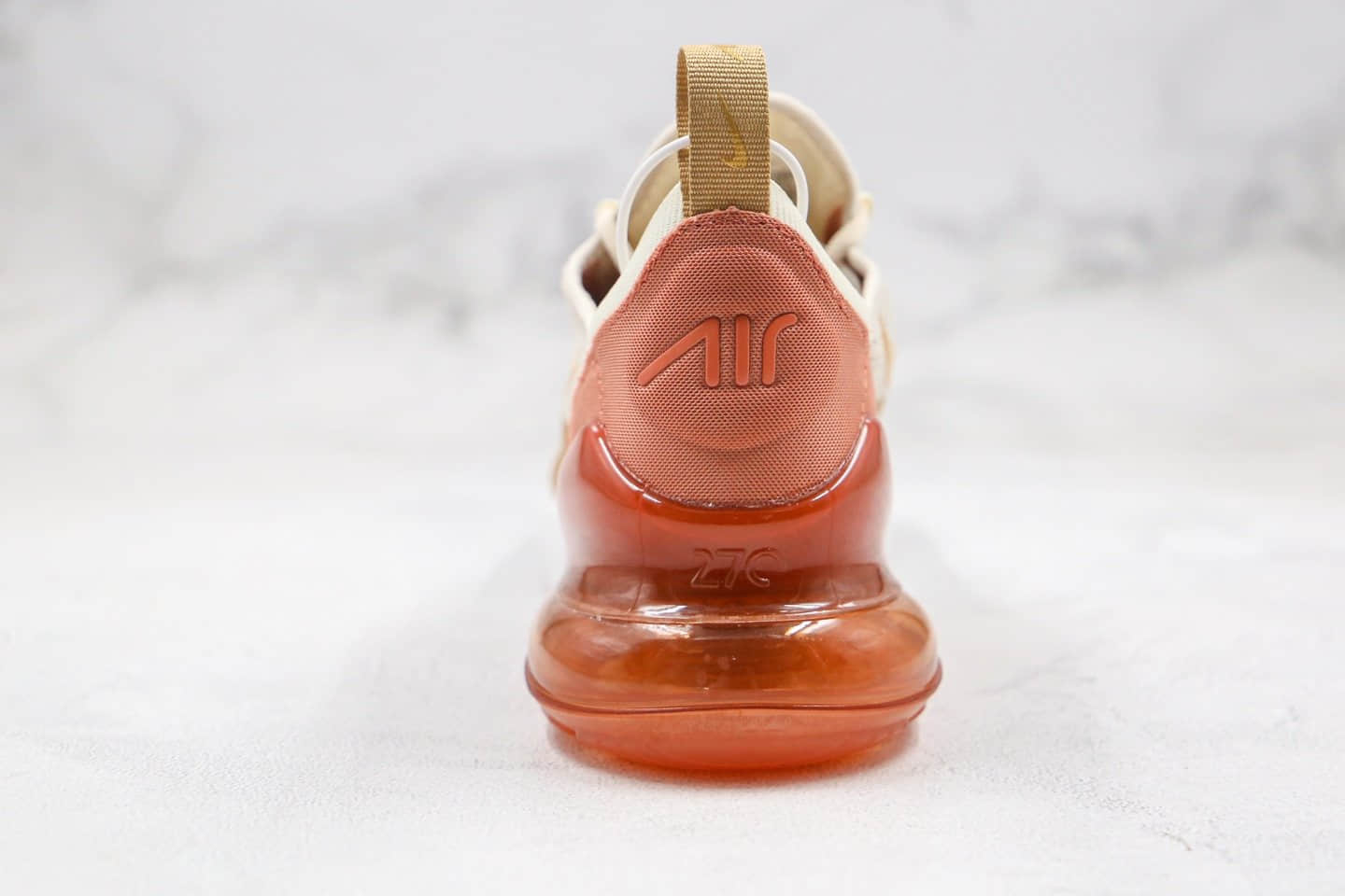 耐克Nike Air Max 270纯原版本半掌气垫Max270米白红色满天星内置真小潘气垫原盒原标 货号:AH6789-203