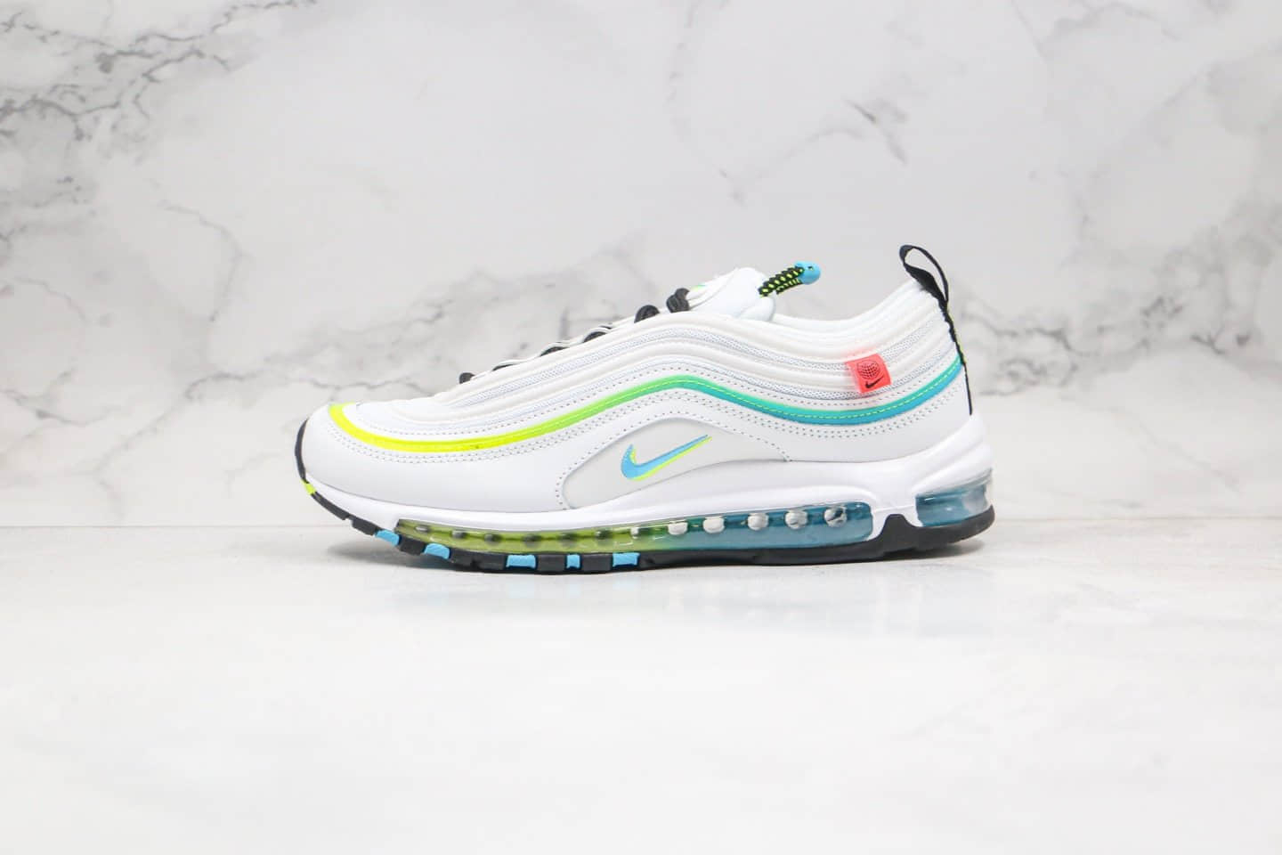 耐克Nike Air Max 97 Soft Pink纯原版本地球子弹头Max97气垫鞋渐变绿色内置真实气垫 货号:CZ5607-100