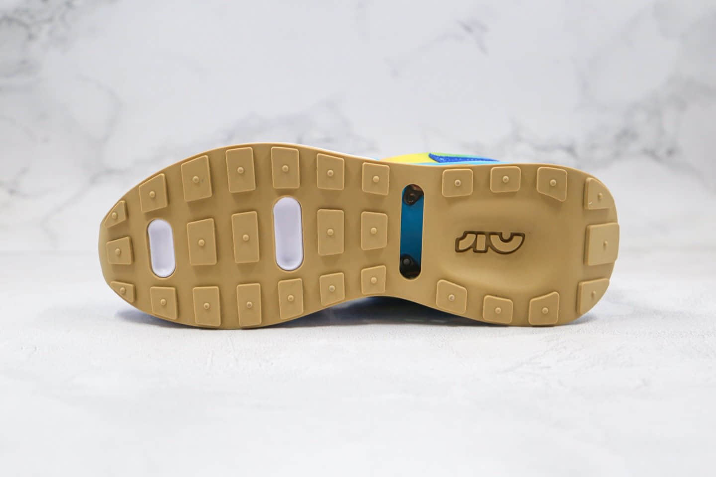 耐克Nike Air Max 270 Pre-Day纯原版本Max270气垫鞋尼龙布蓝橙色渐变彩虹钩原盒原标 货号:971265-001